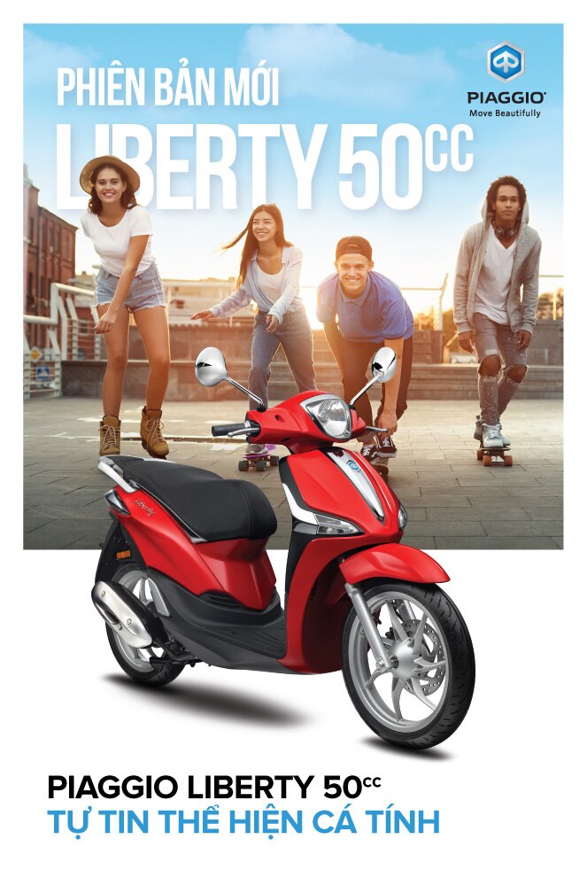 PIAGGIO VIỆT NAM RA MẮT PIAGGIO LIBERTY 50cc MỚI - MỞ RA PHÂN KHÚC XE 50cc CAO CẤP MỚI PIAGGIO VIỆT NAM RA MẮT PIAGGIO LIBERTY 50cc MỚI - MỞ RA PHÂN KHÚC XE 50cc CAO CẤP MỚI
