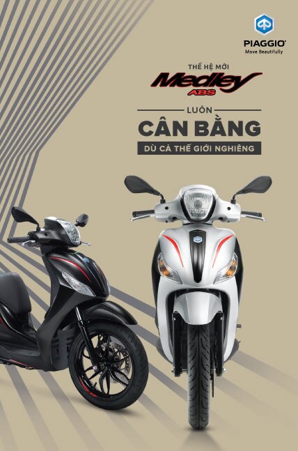 Piaggio Việt Nam ra mắt dòng xe Piaggio Medley ABS 2018